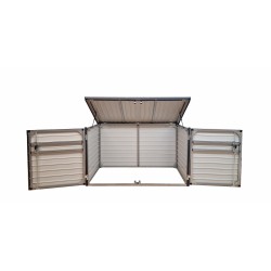 fahrradgarage aus metall mit lieferung und aufbau  und montage